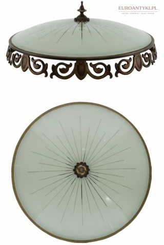 XXL plafon vintage z epoki – ekskluzywne oświetlenie do dworku pałacu zamku