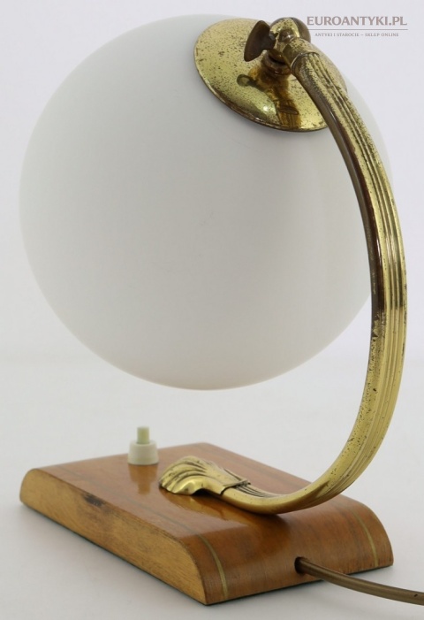 stara lampka art deco szkło matowe
