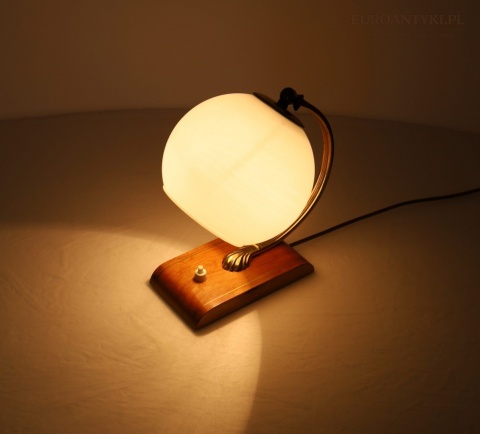 lampka art deco na biurko antyczne