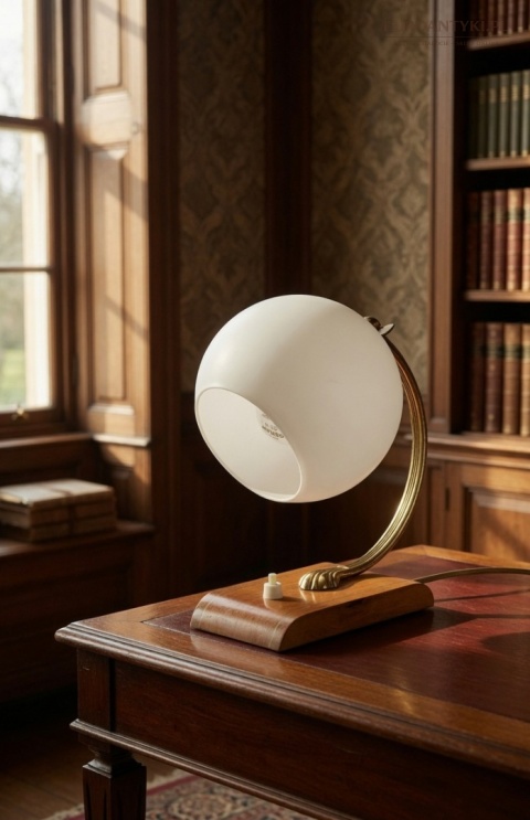 lampka vintage klasyczna elegancka na biurko