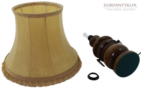 duża lampa stołowa z epoki