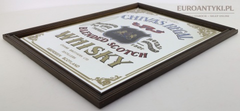 dekoracyjne lustro whisky vintage