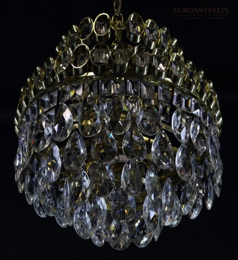 Kolekcjonerski plafon mosiężny z tear drop prism
