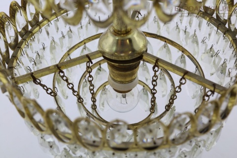 kryształowa lampa sufitowa