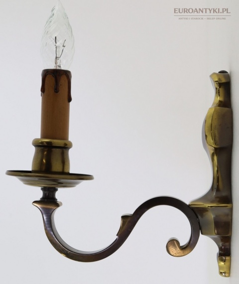 vintage ciemne kinkiety