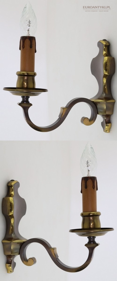 stare oświetlenie ścienne