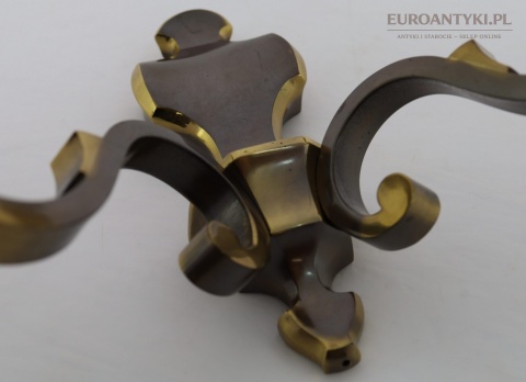 mosiężny klasyczny kinkiet retro