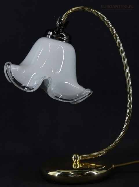 lampa stołowa massive z kloszem szklanym kielich