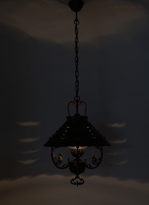 klimatyczna lampa antyczna retro