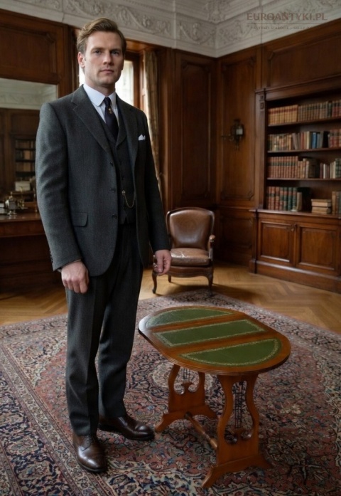 stolik pomocniczy empire zielona skóra