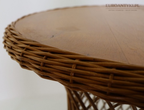 bambusowy stolik boho vintage