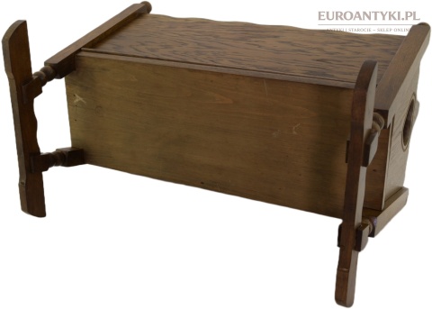 oryginalny kwietnik vintage z drewna