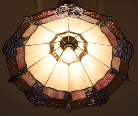 tiffany lampa stylowa retro sufitowa