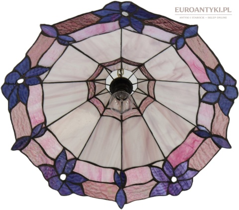 stylowa plafoniera tiffany szkło
