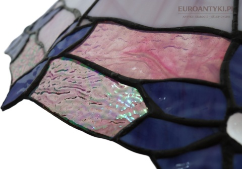 lampa tiffany detale cynowania