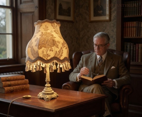 barokowe mosiężne lampy pałacowe vintage