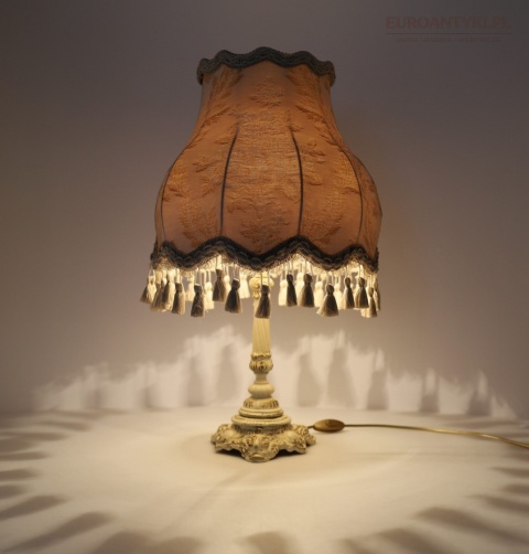 lampy z abażurem barokowym vintage