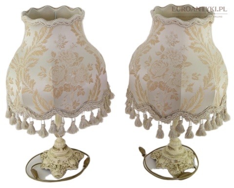 duże lampy stołowe klasyczne komplet