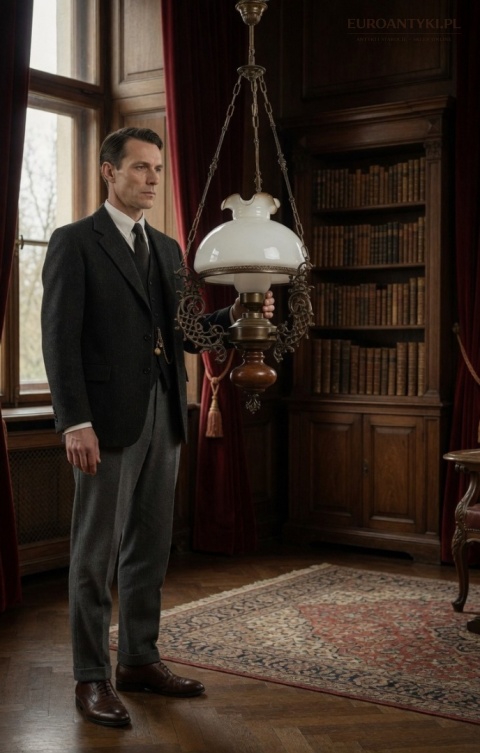 stylowa lampa sufitowa eklektyczna z epoki
