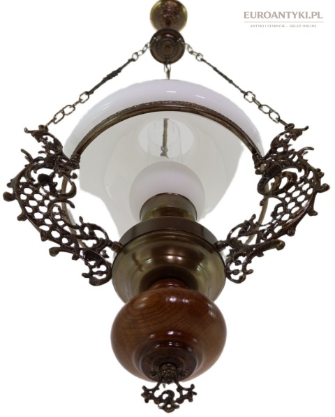 duża lampa wisząca retro do gabinetu