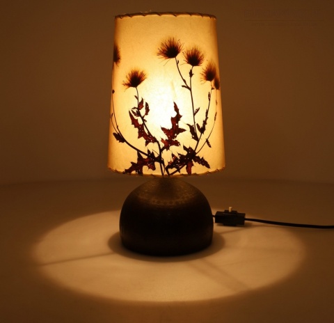 lampka stylowa vintage boho roślinna