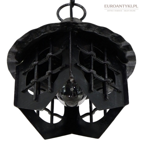 stara lampa wisząca retro metal