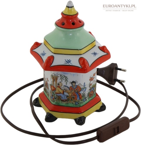 retro lampka z motywem japonii
