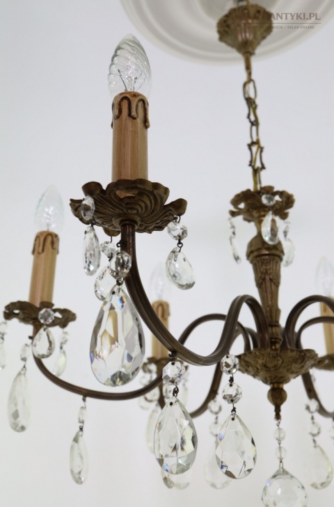 żyrandol glamour vintage