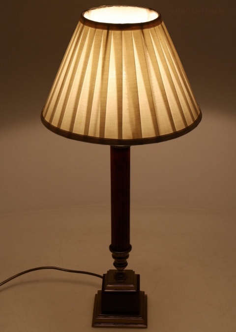 Smukła stylowa lampka gabinetowa vintage z mosiądzu – klasyczna elegancja
