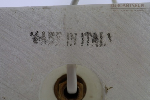 made in italy sygnowanie lampy marmurowej