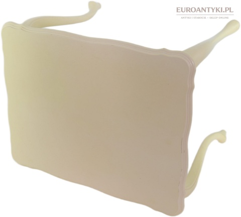 Stylowy stolik ludwikowski shabby chic vintage écru – elegancki mebelek retro