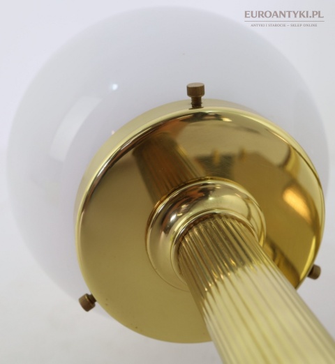 art deco duża mosiężna lampa ścienna premium do gabinetu