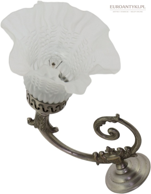 srebrne kinkiety art nouveau