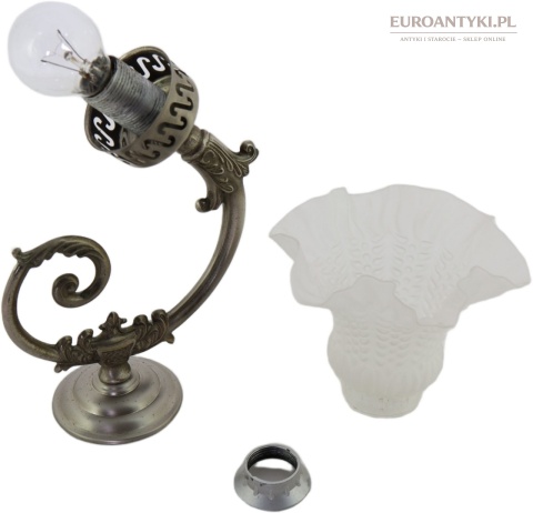 srebrne vintage kinkiety florystyczne