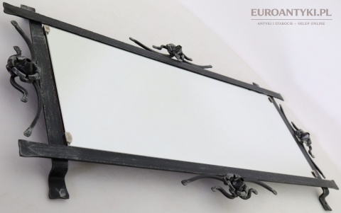 lustro vintage metalowe patynowane