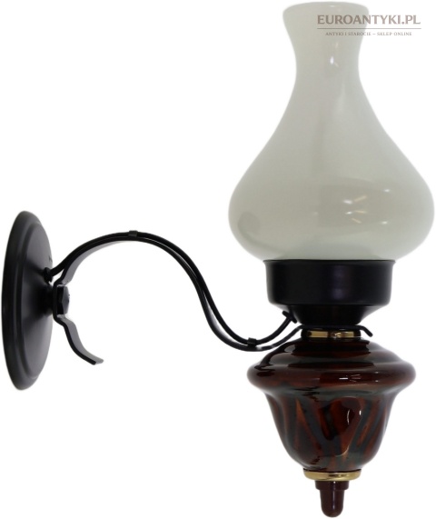starodawny duży kinkiet ceramiczny