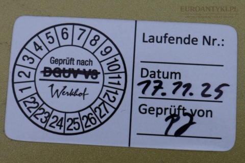 XL! Duży plafon Limburg vintage mosiężny ze szkłem diamentowym 3D