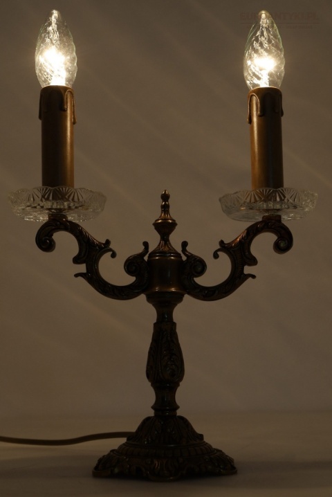 lampy biurko retro kryształ