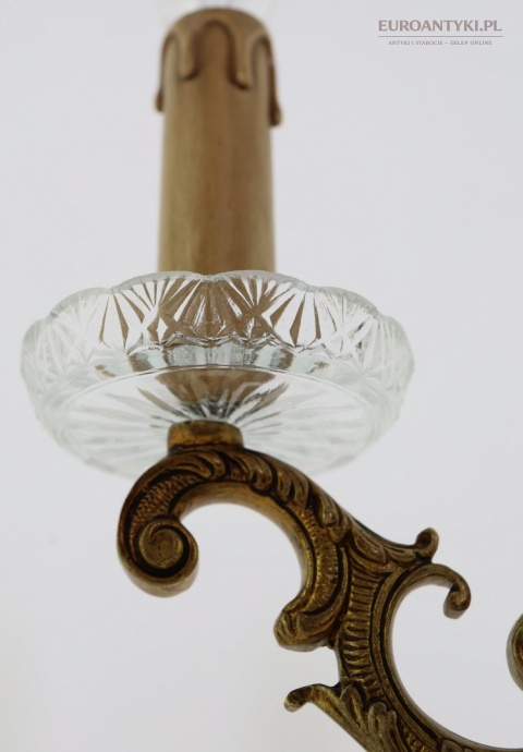 lampy z kryształowymi talerzykami