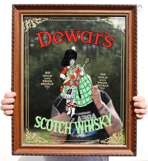 lustrzana reklama dewar’s vintage niemcy