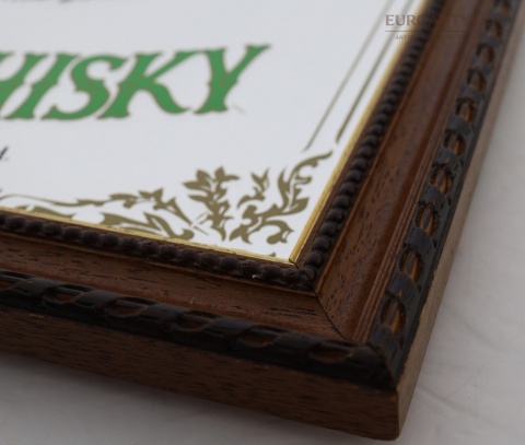 szyld na szklanym lustrze barowy