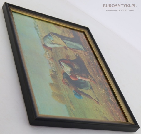 Reprodukcje obrazów Milleta w stylowych ramach vintage – Anioł Pański i Zbieraczki