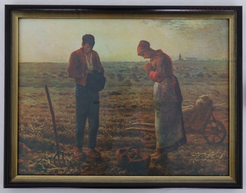 Reprodukcje obrazów Milleta w stylowych ramach vintage – Anioł Pański i Zbieraczki