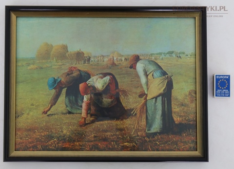 Reprodukcje obrazów Milleta w stylowych ramach vintage – Anioł Pański i Zbieraczki