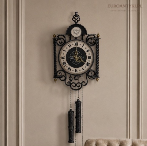 zegar vintage z mechanizmem kwarcowym