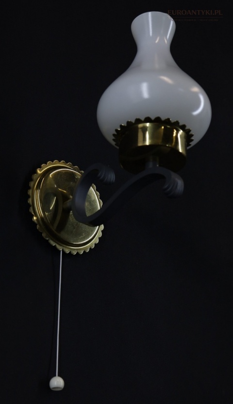 lampa ścienna mosiądz lata 60