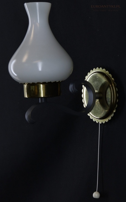 lampa ścienna vintage z patyną