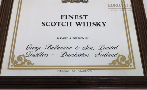 antyczna reklama scotch whisky