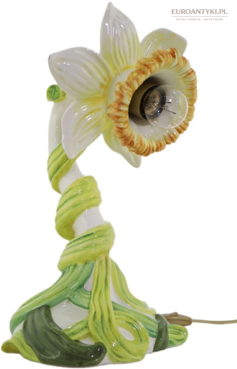 secesyjna lampka porcelanowa