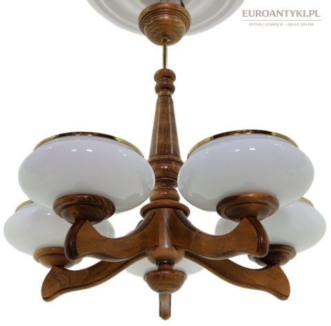 vintage lampa sufitowa rustykalna
